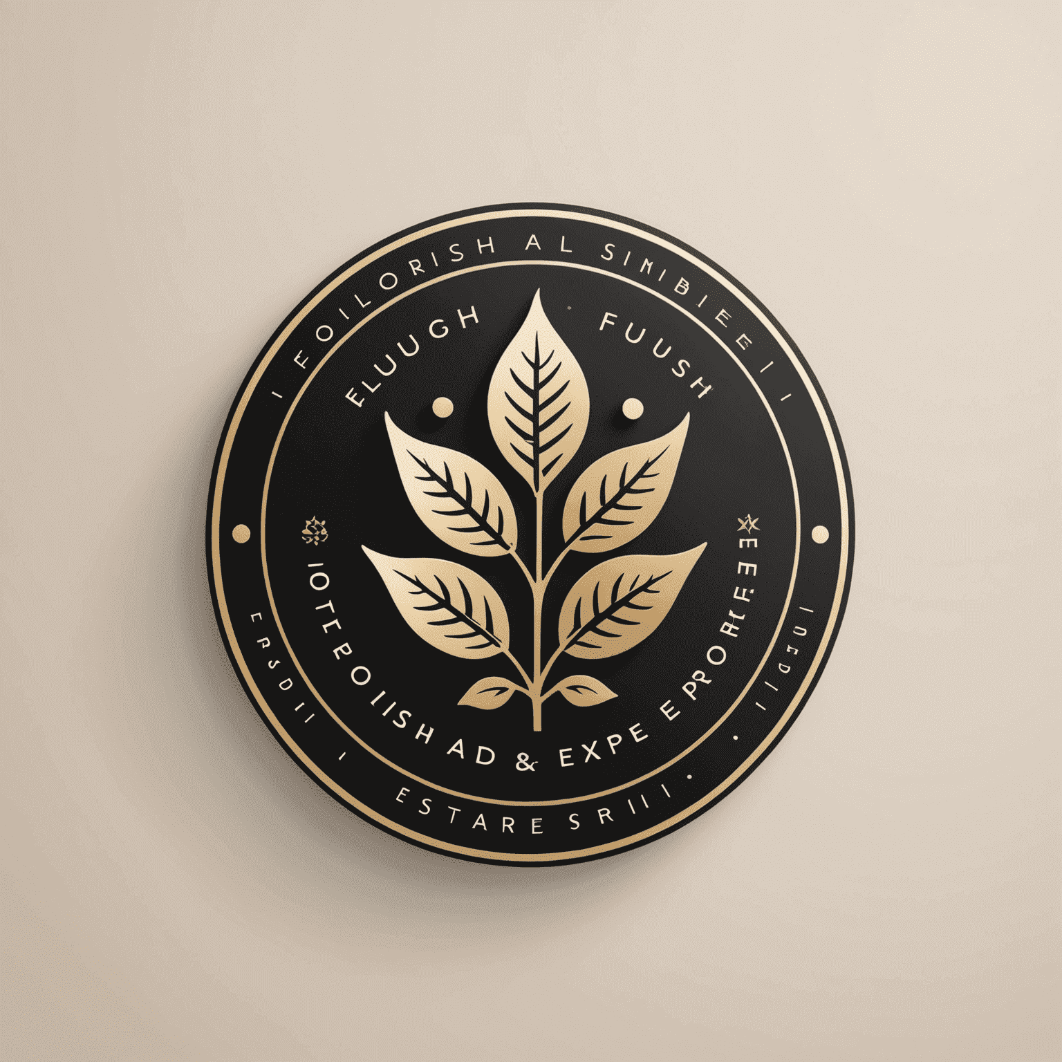 Flourish and Explore Logo - A modern, sleek design incorporating AI and market symbols